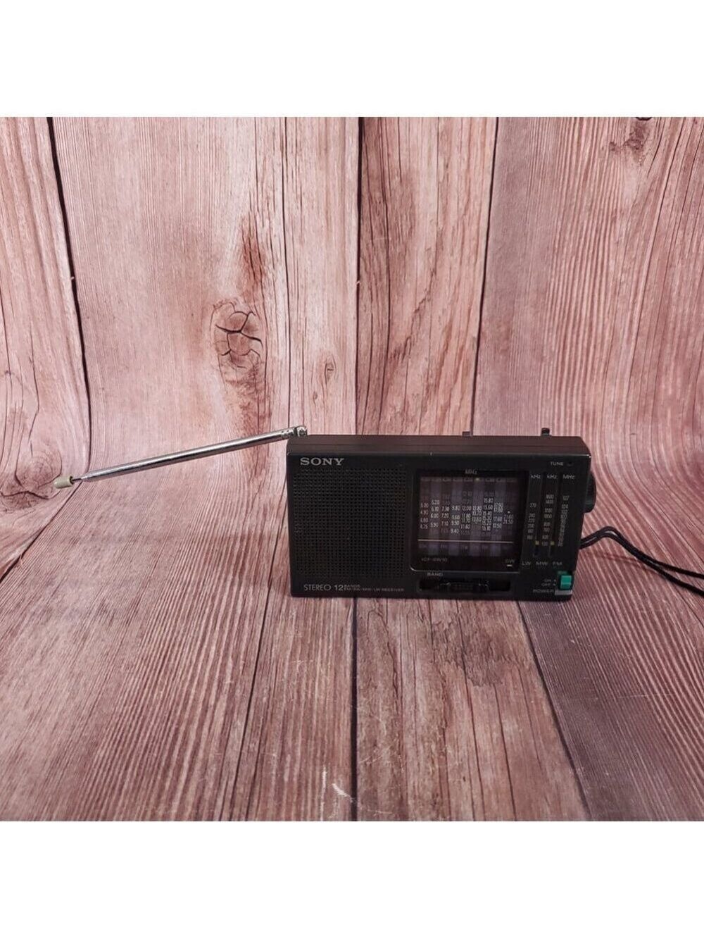 *FLAWS* Sony 12 Band Worldwide Portable Receiver LW/MW/FM/SW ICF-SW10 Works - Picture 7 of 17